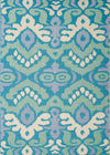 ANCIENT IKAT GREEN/BLUE LARGE