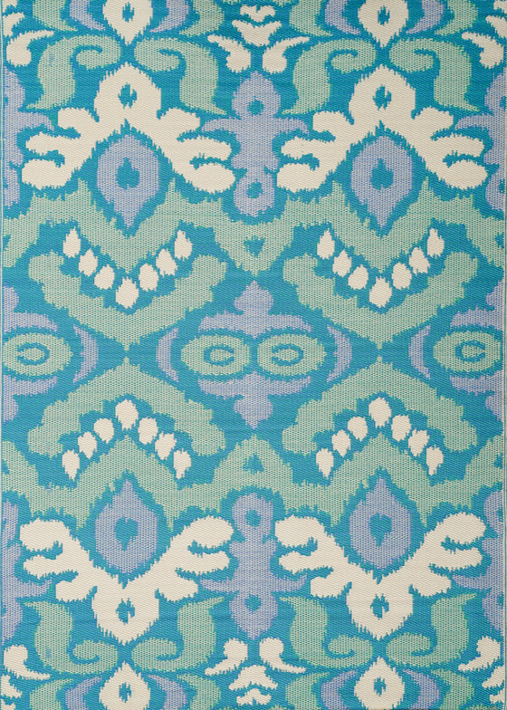 ANCIENT IKAT GREEN/BLUE 180 x 270