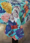 TABLECLOTH FULL BLOOM AQUA