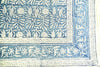 TABLECLOTH BLOCK PRINT GARDEN BLUE - India Ink Home Decor