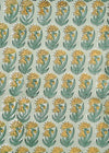 PILLOWCASE YELLOW/GREEN FLOWER