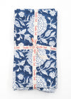 PILLOWCASE CONTRAST WALLFLOWER EMPIRE BLUE