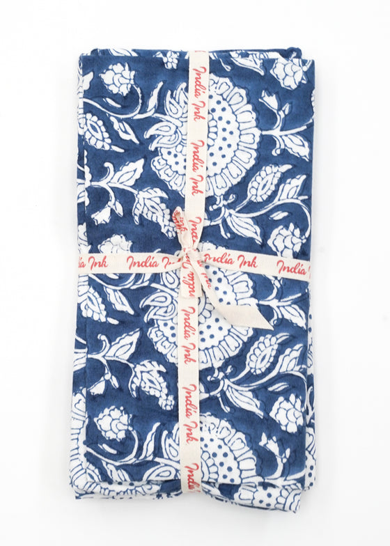 PILLOWCASE CONTRAST WALLFLOWER EMPIRE BLUE