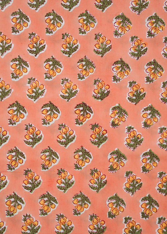 PILLOWCASE LEMON FLOWER PEACH