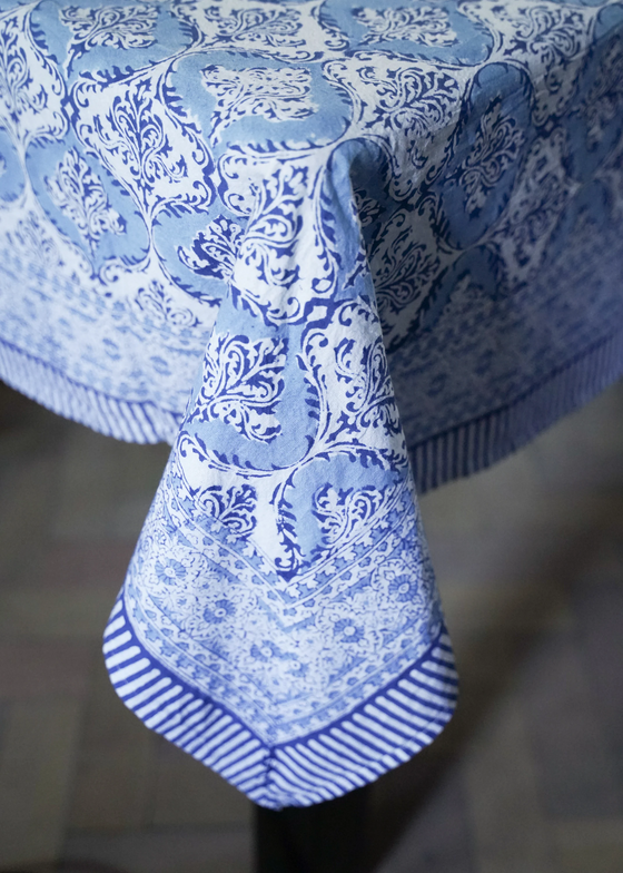 TABLECLOTH BLUE RAJ BLOCK