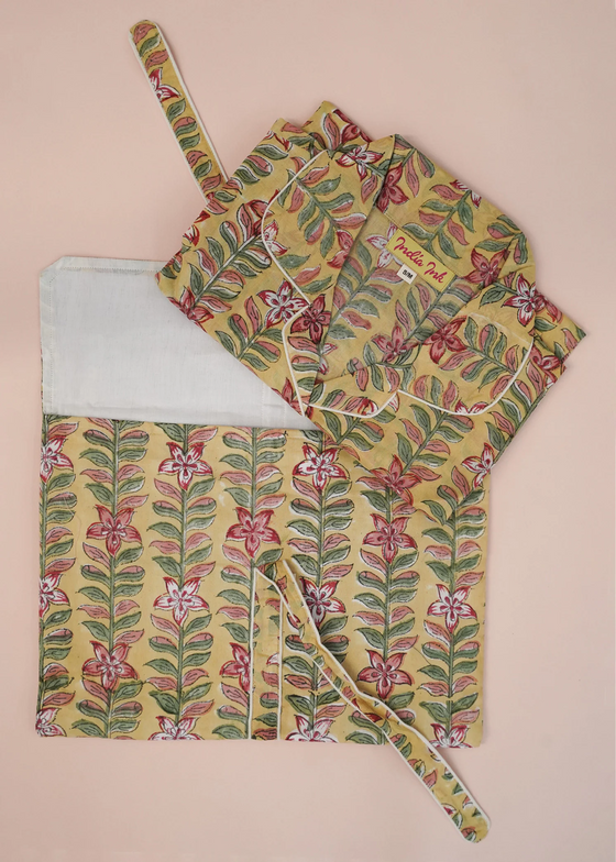 PAJAMA SET BUTTERCUP FLORAL