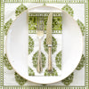 NAPKINS SET FLORAL BOUQUET GREEN