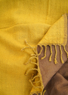  THROW WOOLLEN TOBACCO CHOCOLATE - India Ink Home Decor