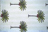 KANTHA GREEN PALM DOT - India Ink Home Decor