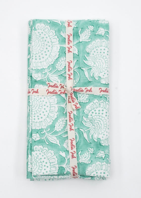 PILLOWCASE CONTRAST WALLFLOWER EMPIRE AQUA