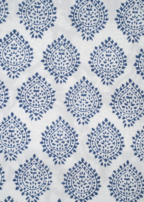 PILLOWCASE CONTRAST WALLFLOWER EMPIRE BLUE