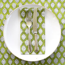  NAPKINS SET FULLARD GREEN