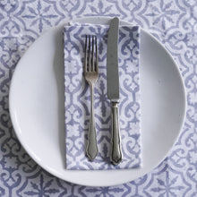 NAPKINS SET GREY GEOMETRIC