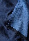 THROW WOOLLEN PLAIN INDIGO BLUE