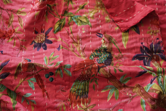 KANTHA BIRD OF PARADISE PINK DBL