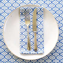  NAPKINS SET MARRAKESH DOT BLUE - India Ink Home Decor
