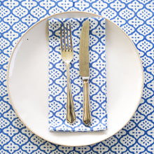  NAPKINS SET MARRAKESH DOT BLUE