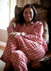 PAJAMA SET RED DILLY DAISY - India Ink Home Decor