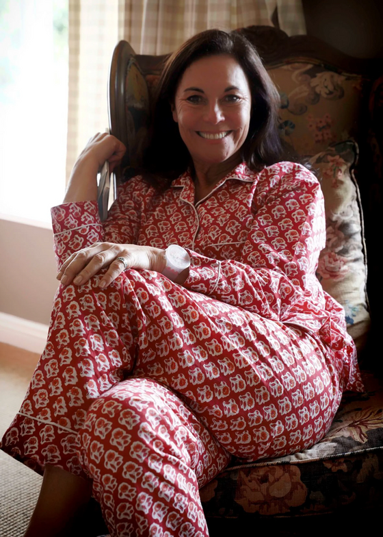 PAJAMA SET RED DILLY DAISY - India Ink Home Decor