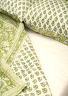 PILLOWCASE CONTRAST THISTLE GREEN