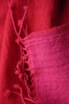 THROW WOOLLEN PLAIN PINK/RED - India Ink Home Decor