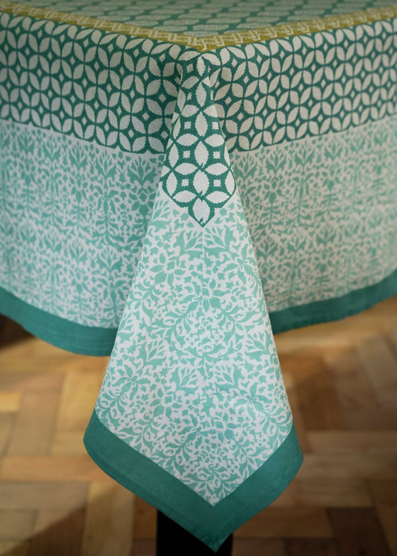 TABLECLOTH BUTI GALORE AQUA